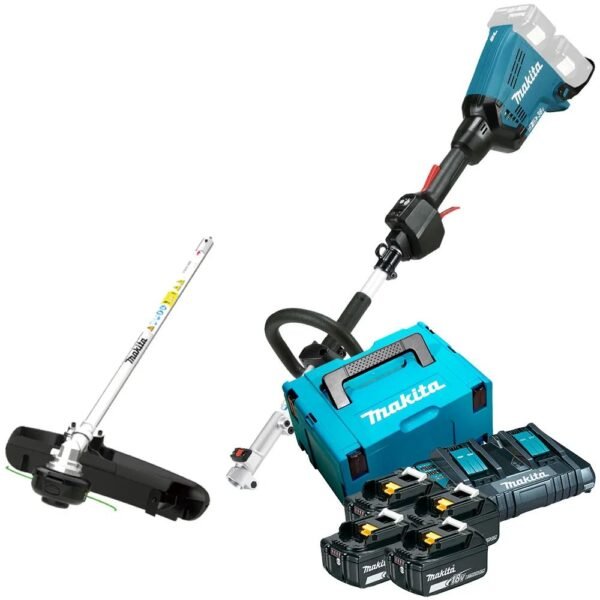 Kit Roçadeira Multifuncional 18V 600W com 4 Baterias Makita